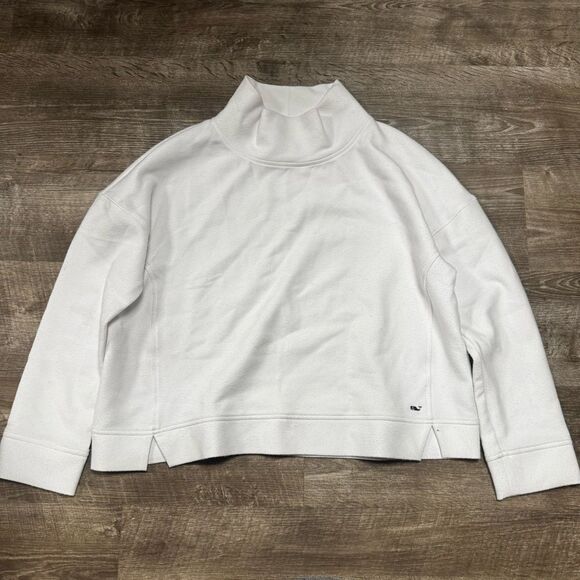 Vineyard Vines White Fleece Pullover Size XL - Picture 1 of 9